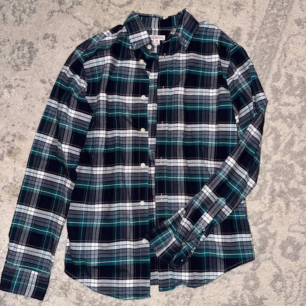 Merona Men’s Flannel Button Up Shirt - S